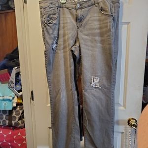 Avenue Size 16 Distressed Jeans